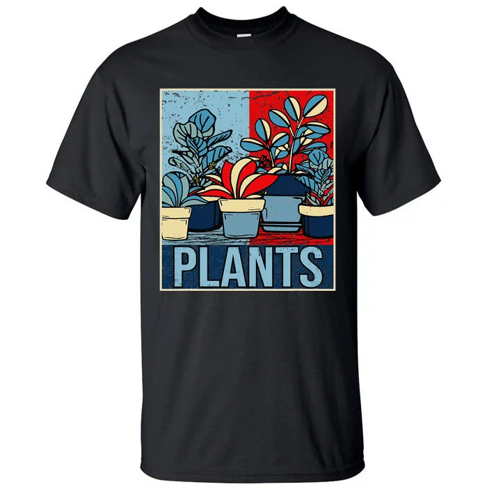 Plant Lover  Florist Gardening Mom Retro Plants Tall T-Shirt