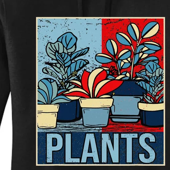 Plant Lover  Florist Gardening Mom Retro Plants Women's Pullover Hoodie