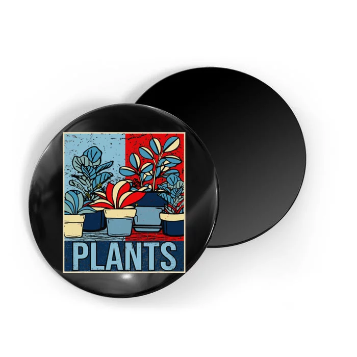 Plant Lover  Florist Gardening Mom Retro Plants Magnet