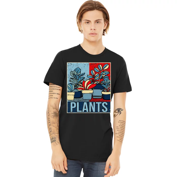 Plant Lover  Florist Gardening Mom Retro Plants Premium T-Shirt