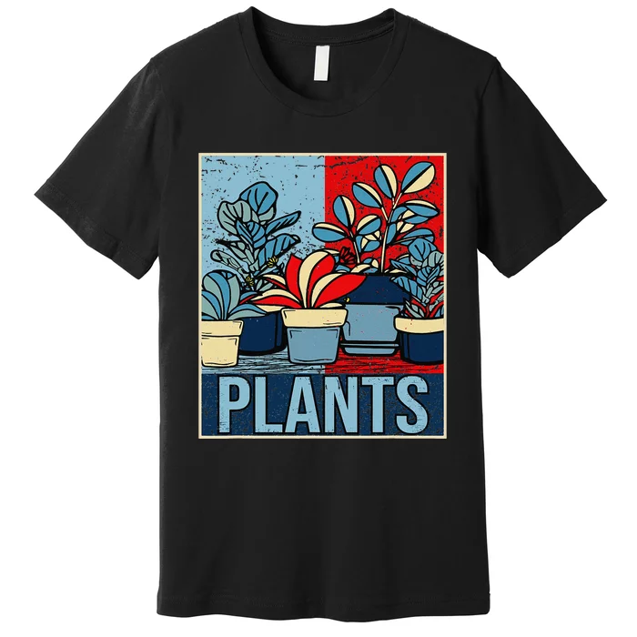 Plant Lover  Florist Gardening Mom Retro Plants Premium T-Shirt