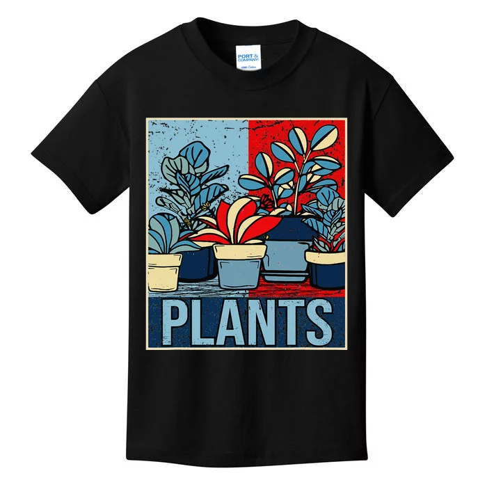 Plant Lover  Florist Gardening Mom Retro Plants Kids T-Shirt