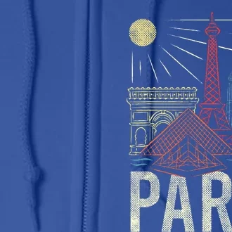 Paris Lover France Tourist Paris Art Paris Full Zip Hoodie