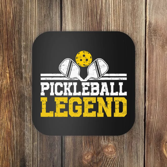 Pickleball Legend Funny Vintage Distressed Coaster