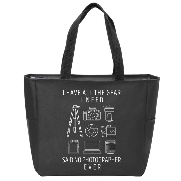 Photography Lover Funny Camera Photographer Zip Tote Bag