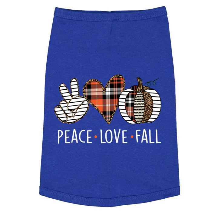 Peace Love Fall S Pumpkin Gift For Fall Halloween Cute Gift Doggie Tank