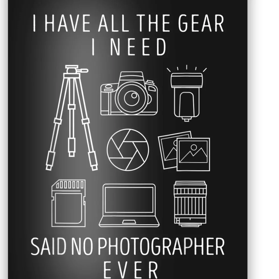 Photography Lover Funny Camera Photographer Poster