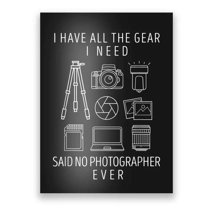 Photography Lover Funny Camera Photographer Poster