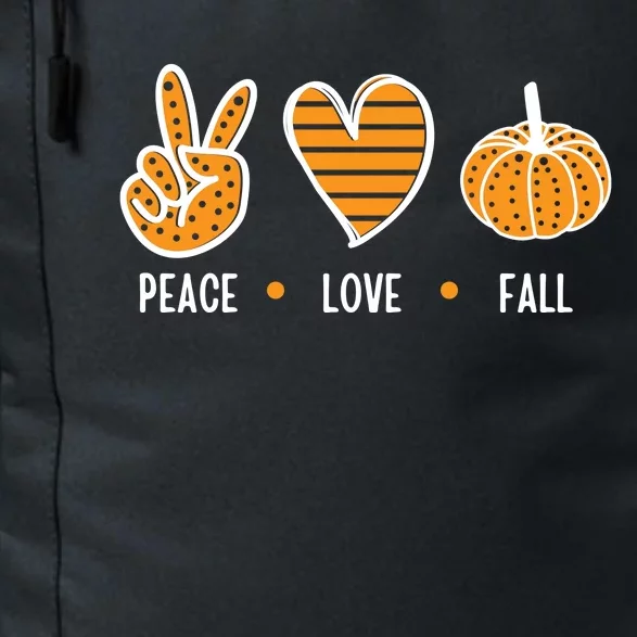 Peace Love Fall Cute Autumn Daily Commute Backpack