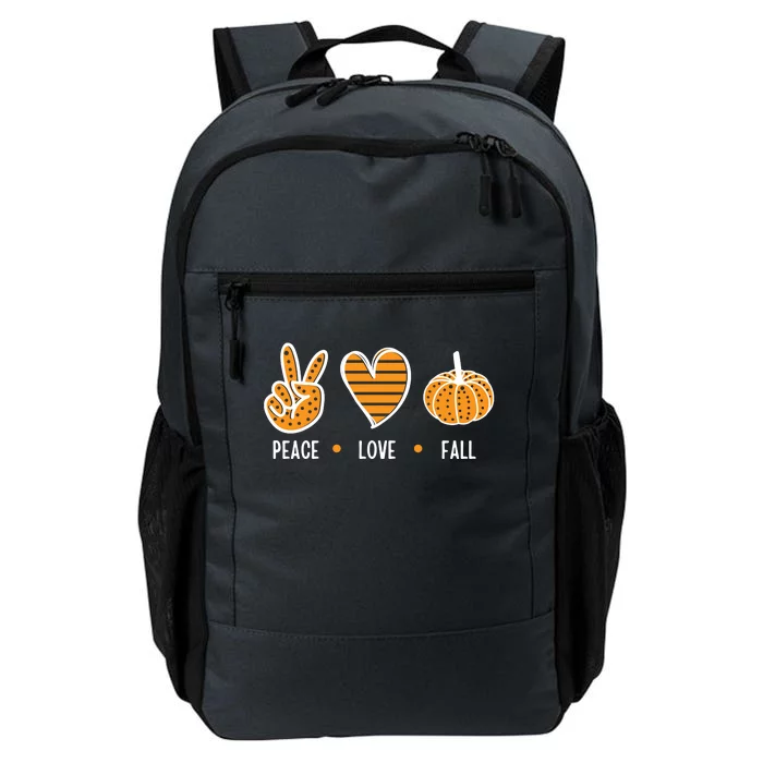 Peace Love Fall Cute Autumn Daily Commute Backpack