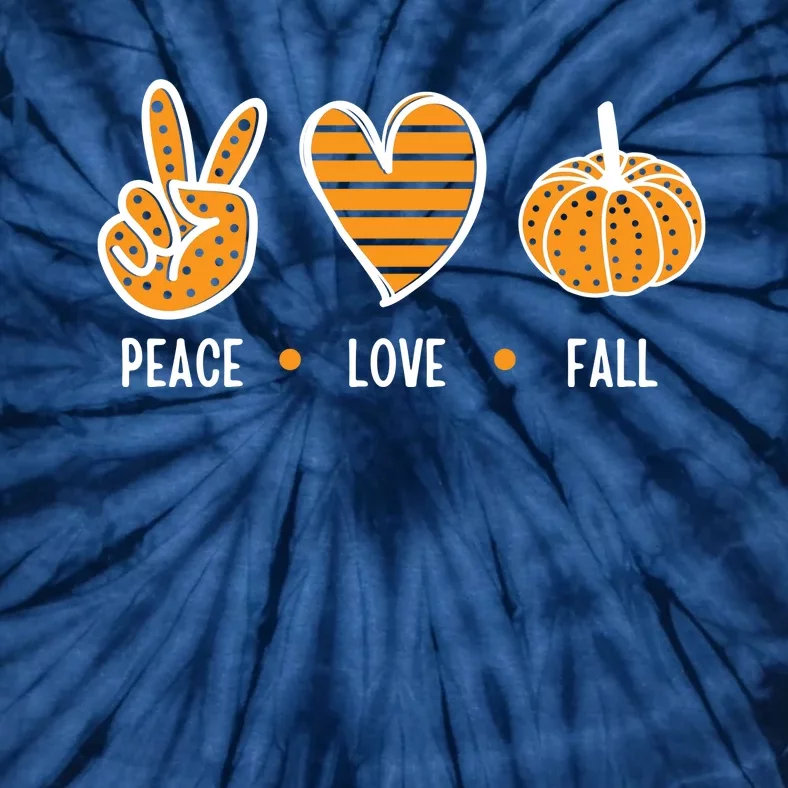 Peace Love Fall Cute Autumn Tie-Dye T-Shirt