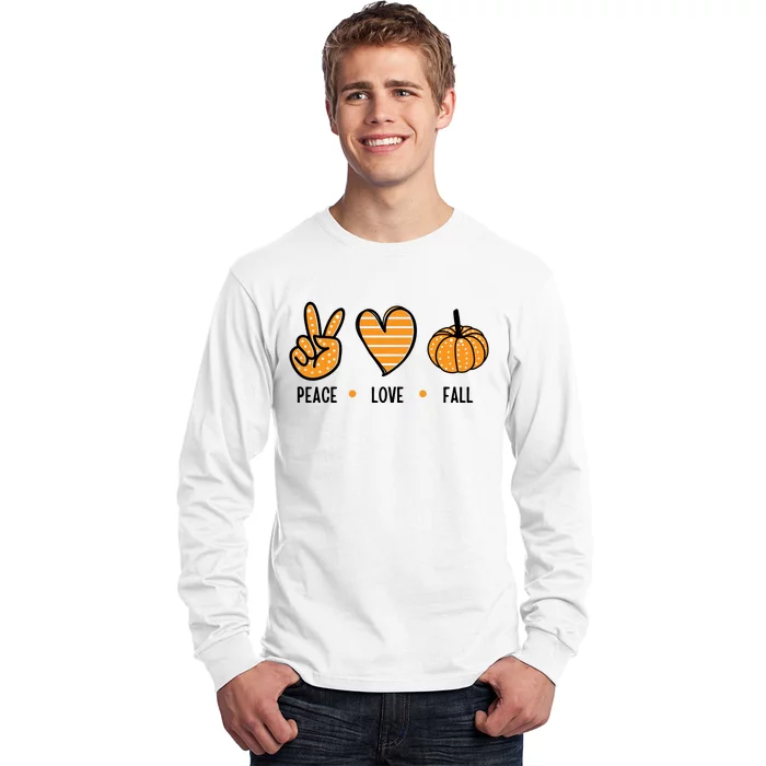 Peace Love Fall Cute Autumn Long Sleeve Shirt