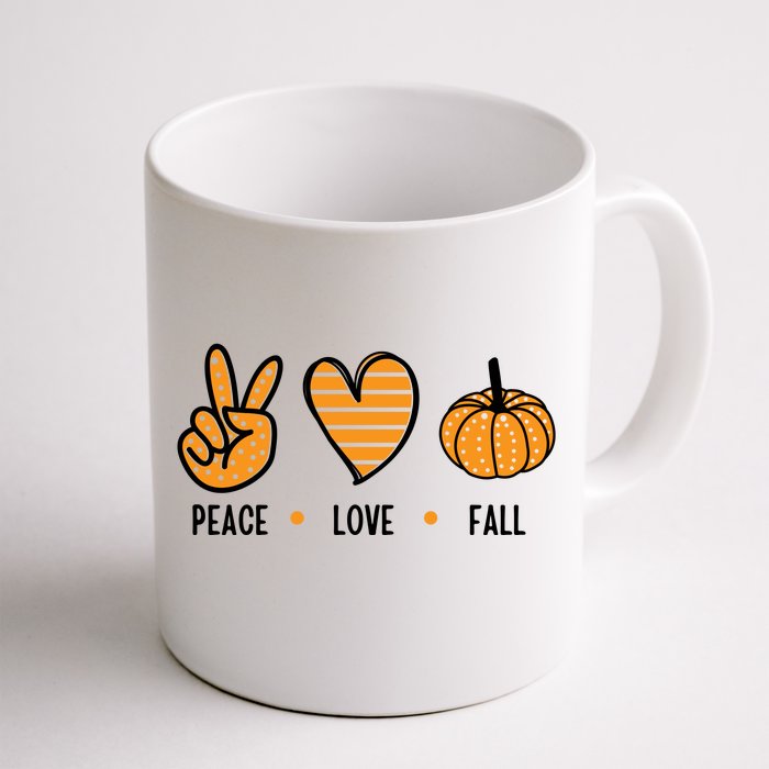 Peace Love Fall Cute Autumn Coffee Mug