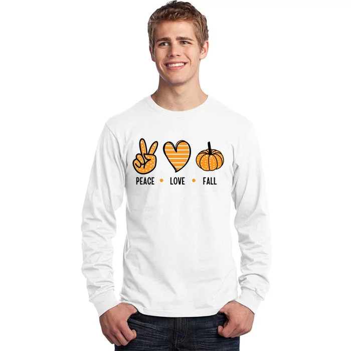 Peace Love Fall Cute Autumn Tall Long Sleeve T-Shirt