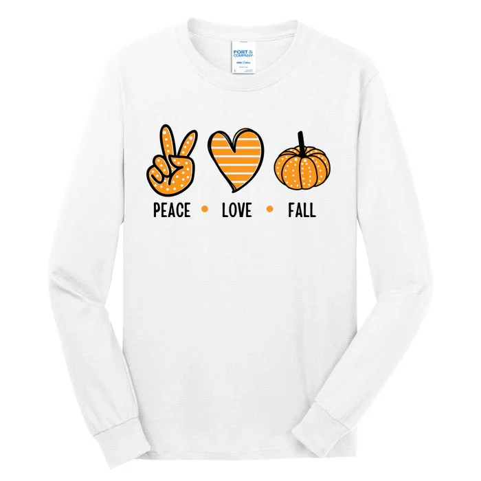 Peace Love Fall Cute Autumn Tall Long Sleeve T-Shirt