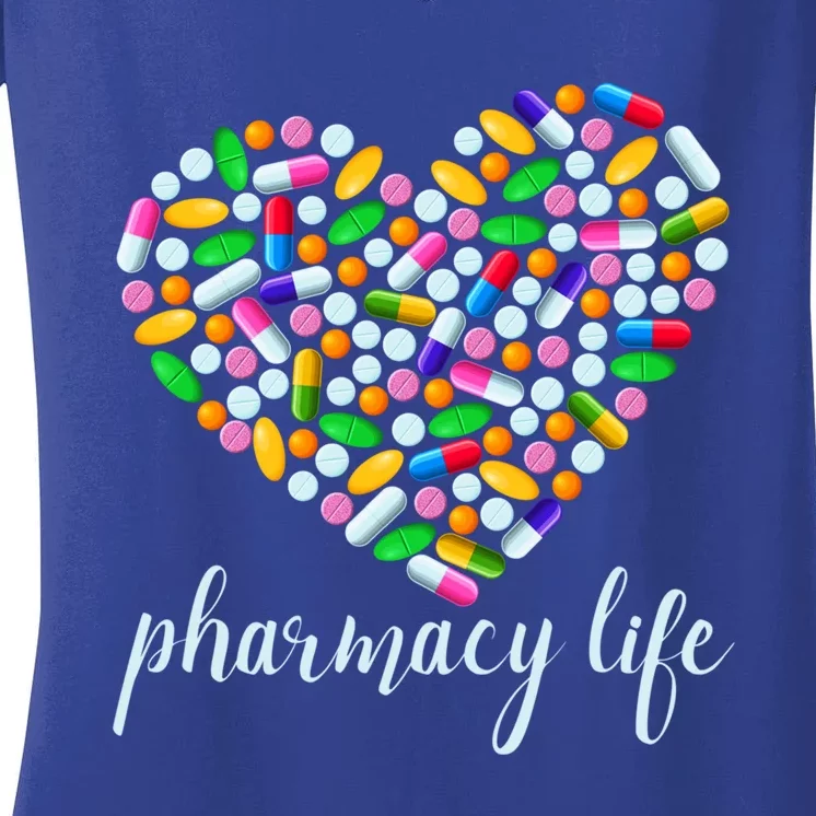 Pharmacists Life Funny Pharmacy Tech Medical Student Gift Women's V-Neck T-Shirt