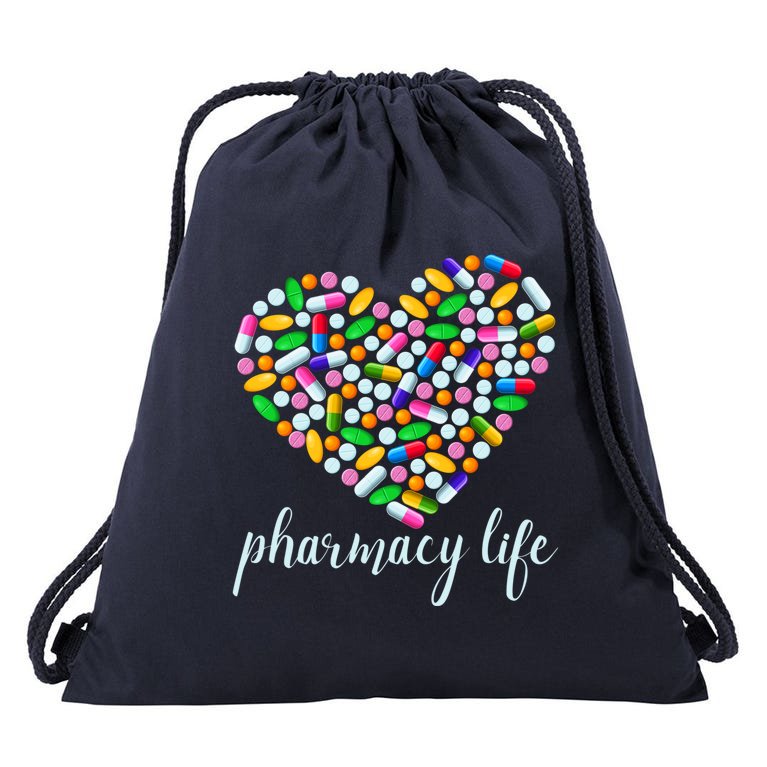 Pharmacists Heartbeat Pharmacy Tech Medical Student Drawstring Bag |  TeeShirtPalace