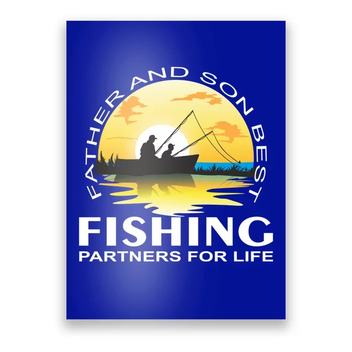 Partner Look Father And Son Angel Partner For Life Angler Gift Poster