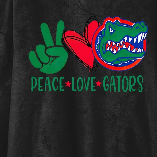 Peace Love Gator Cute Costume Animal Lover Alligator Hooded Wearable Blanket