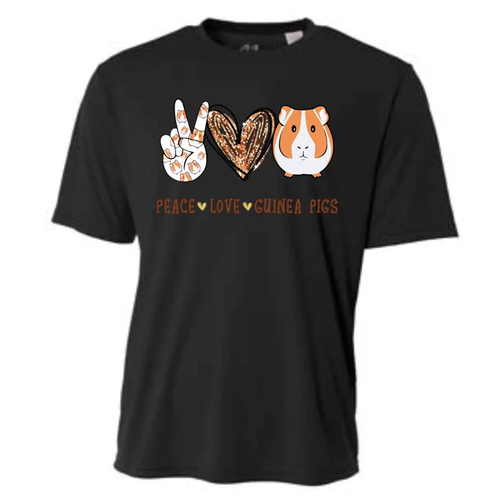 Peace Love Guinea Pigs Gift For Guinea Pigs Lover Cooling Performance Crew T-Shirt