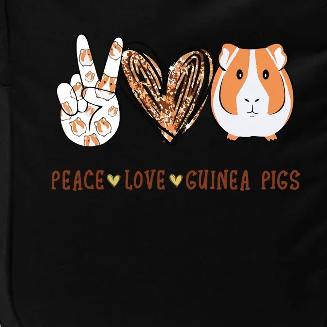 Peace Love Guinea Pigs Gift For Guinea Pigs Lover Impact Tech Backpack