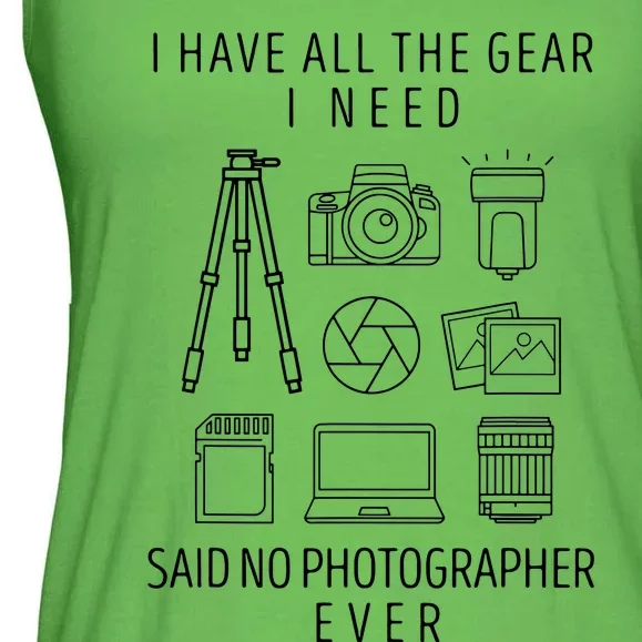 Photography Lover Gift Funny Camera Photographer Ladies Essential Flowy Tank