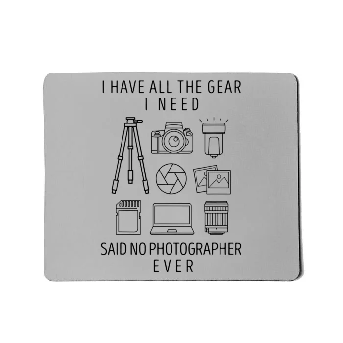 Photography Lover Gift Funny Camera Photographer Mousepad