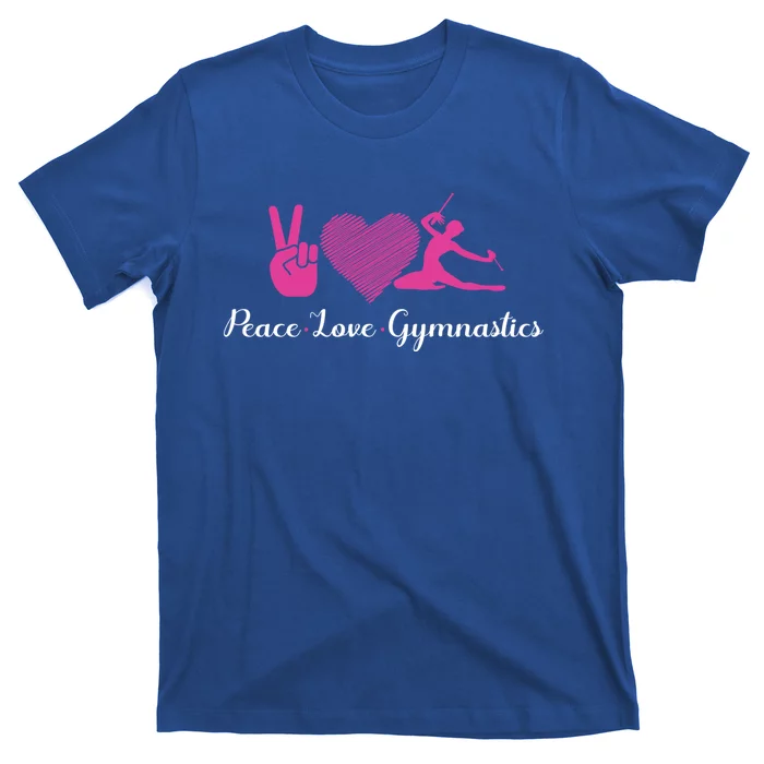 Peace Love Gymnastics Gift T-Shirt