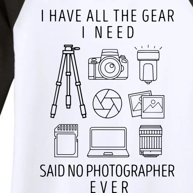 Photography Lover Gift Funny Camera Photographer Tee Women's Tri-Blend 3/4-Sleeve Raglan Shirt