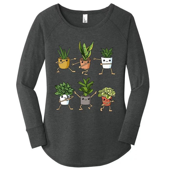 Plant Lover Gift  Florist  Gardener Gifts Plants Women's Perfect Tri Tunic Long Sleeve Shirt