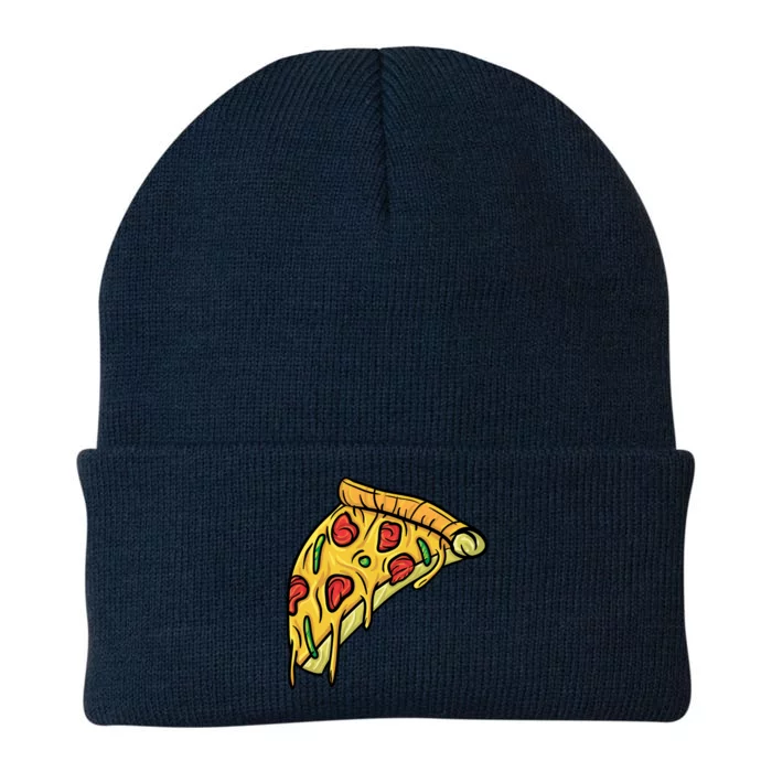 Pizza Lovers, Greasy Slice Of Pizza Knit Cap Winter Beanie