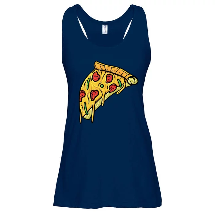 Pizza Lovers, Greasy Slice Of Pizza Ladies Essential Flowy Tank