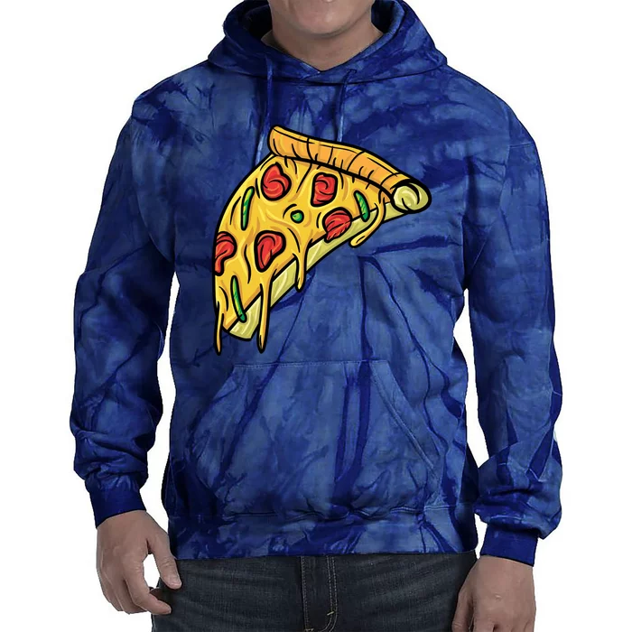 Pizza Lovers, Greasy Slice Of Pizza Tie Dye Hoodie