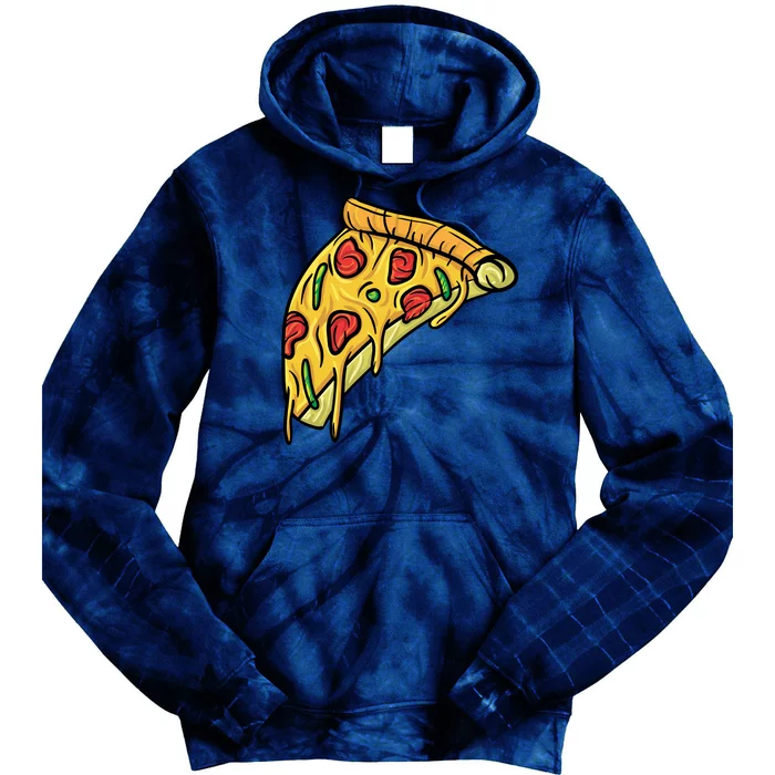 Pizza Lovers, Greasy Slice Of Pizza Tie Dye Hoodie