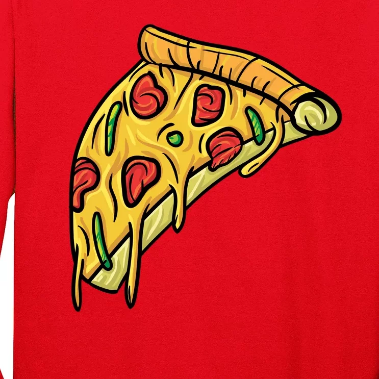 Pizza Lovers, Greasy Slice Of Pizza Long Sleeve Shirt