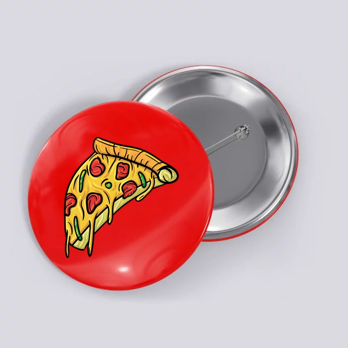 Pizza Lovers, Greasy Slice Of Pizza Button