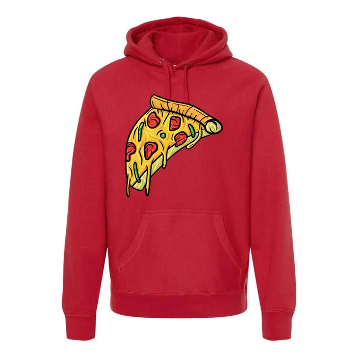 Pizza Lovers, Greasy Slice Of Pizza Premium Hoodie