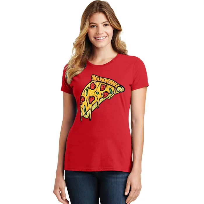 Pizza Lovers, Greasy Slice Of Pizza Women's T-Shirt