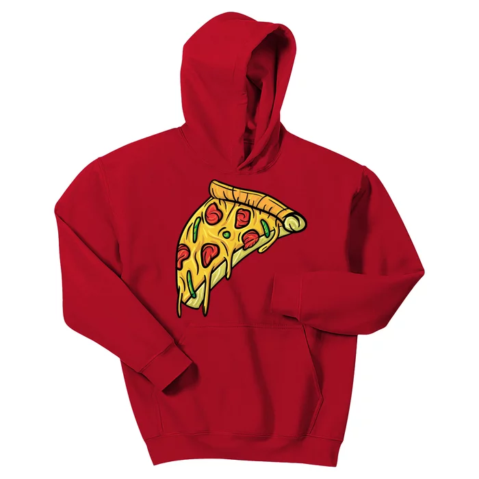 Pizza Lovers, Greasy Slice Of Pizza Kids Hoodie