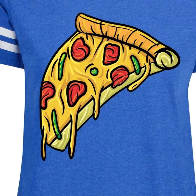 Pizza Lovers, Greasy Slice Of Pizza Enza Ladies Jersey Football T-Shirt