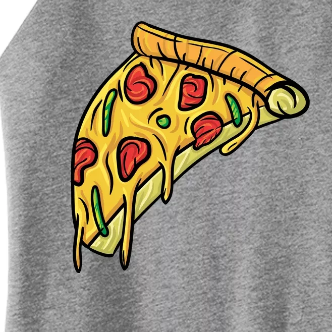 Pizza Lovers, Greasy Slice Of Pizza Women’s Perfect Tri Rocker Tank