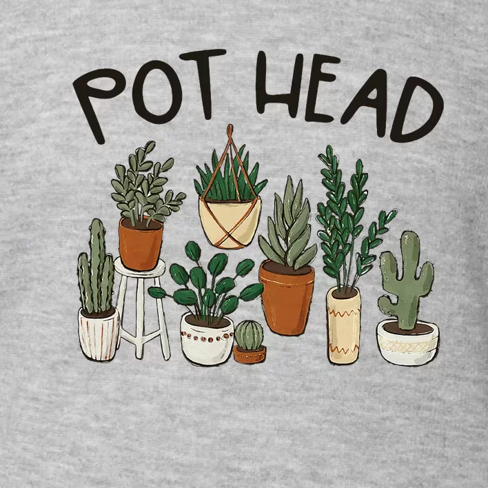 Plant Lover Gardener Pot Head Succulent Toddler Sweatshirt