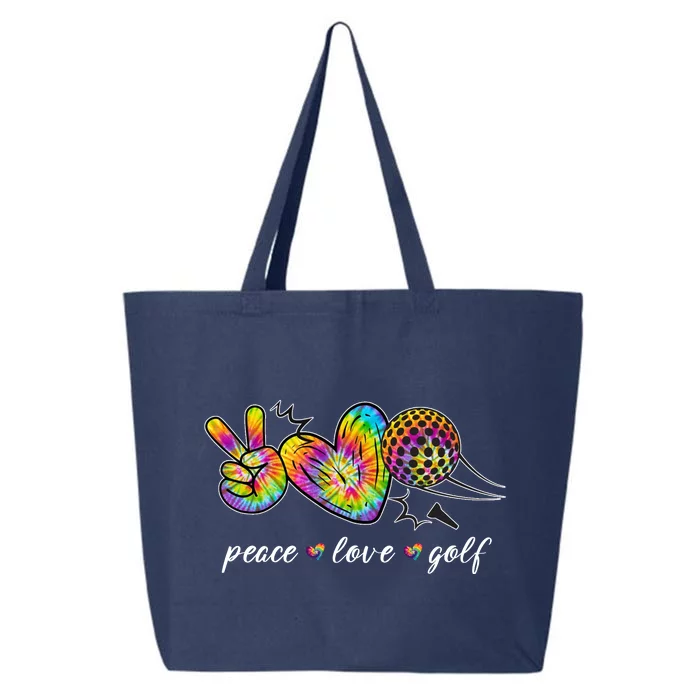 Peace Love Golf Rainbow Gift 25L Jumbo Tote