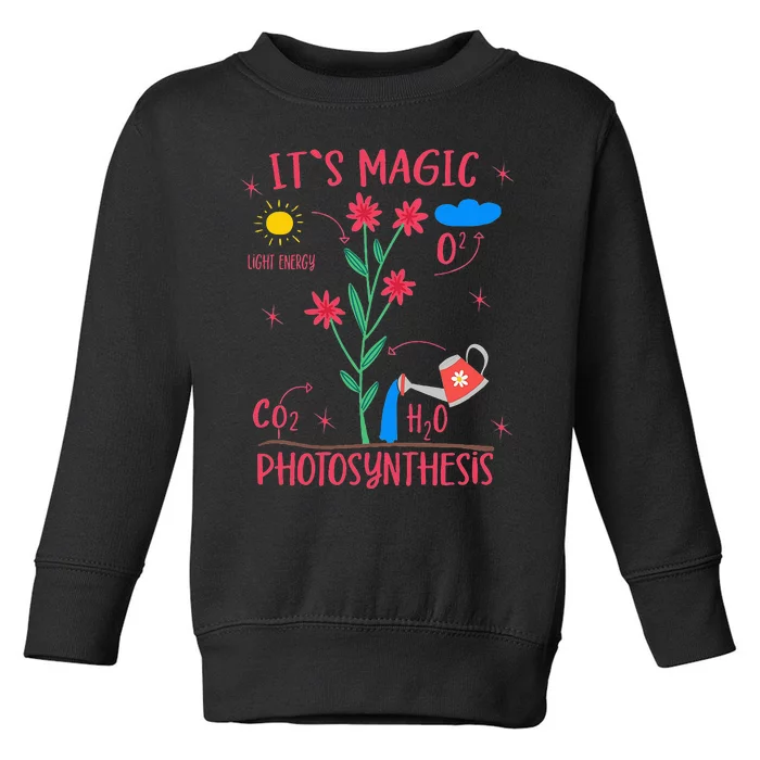 Plant Lover Gardener Magic Photosynthesis Plant Toddler Sweatshirt