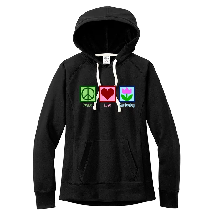 Peace Love Gardening Women's Fleece Hoodie