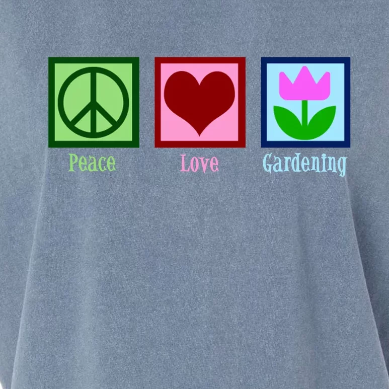 Peace Love Gardening Garment-Dyed Women's Muscle Tee