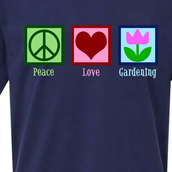 Peace Love Gardening Sueded Cloud Jersey T-Shirt