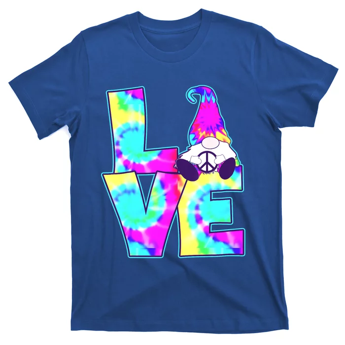 Peace Love Gnome Hippie Gnome Pshycodelic Love Decor Gift T-Shirt