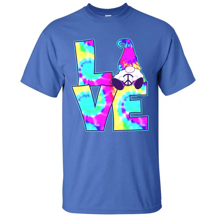 Peace Love Gnome Hippie Gnome Pshycodelic Love Decor Gift Tall T-Shirt