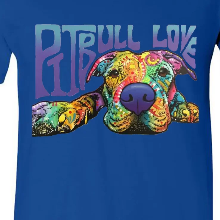 Pitbull Love Great Gift Unisex V-Neck T-Shirt